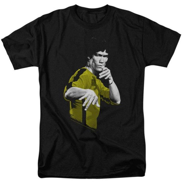 Chinese style Kung Fu heavyweight pure cotton Bruce Lee master, retro classic men's loose T-shirt for foreign trade