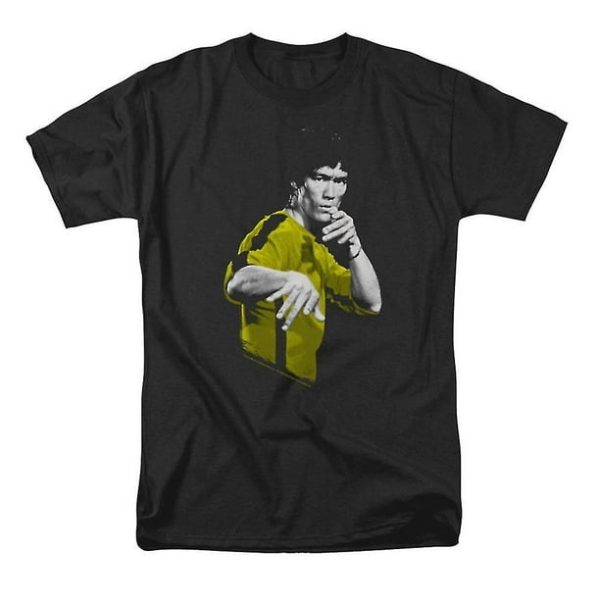 Chinese style Kung Fu heavyweight pure cotton Bruce Lee master, retro classic men's loose T-shirt for foreign trade