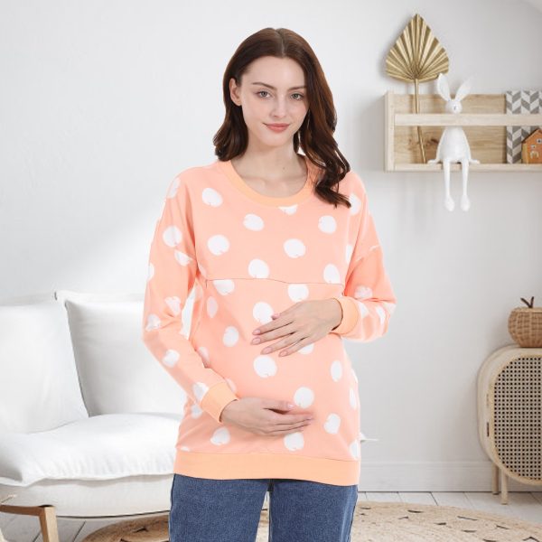O1CN015zWthC1VQplGKCL9n_2214278522648-0-cib Cotton winter maternity hoodie, fashionable and loose maternity clothing