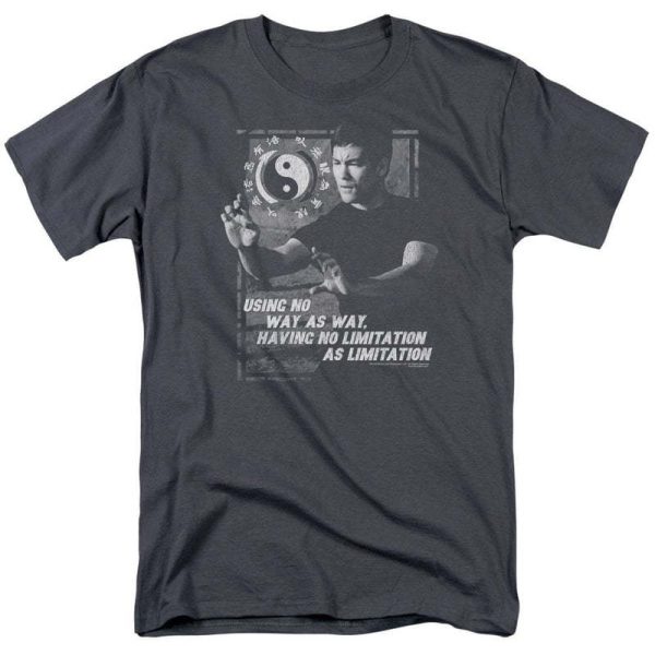 Chinese style Kung Fu heavyweight pure cotton Bruce Lee master, retro classic men's loose T-shirt for foreign trade