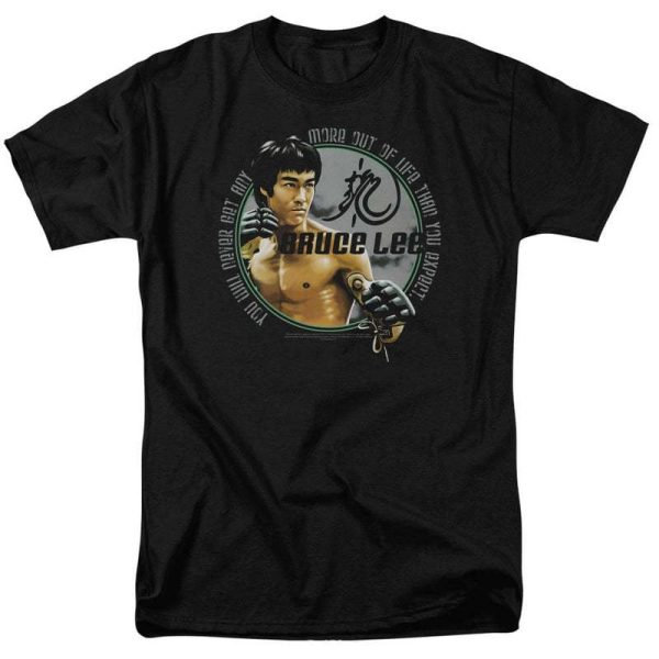 Chinese style Kung Fu heavyweight pure cotton Bruce Lee master, retro classic men's loose T-shirt for foreign trade