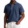 Men's Fashion Solid Color Retro Short Sleeve Polo Shirt