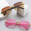 O1CN01MH5xZi1mCUghJPgy0_2212555564918-0-cib Trendy square sunglasses with large frames, frameless sunglasses with cut edges