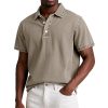 Men's Fashion Solid Color Retro Short Sleeve Polo Shirt