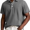 Men's Fashion Solid Color Retro Short Sleeve Polo Shirt