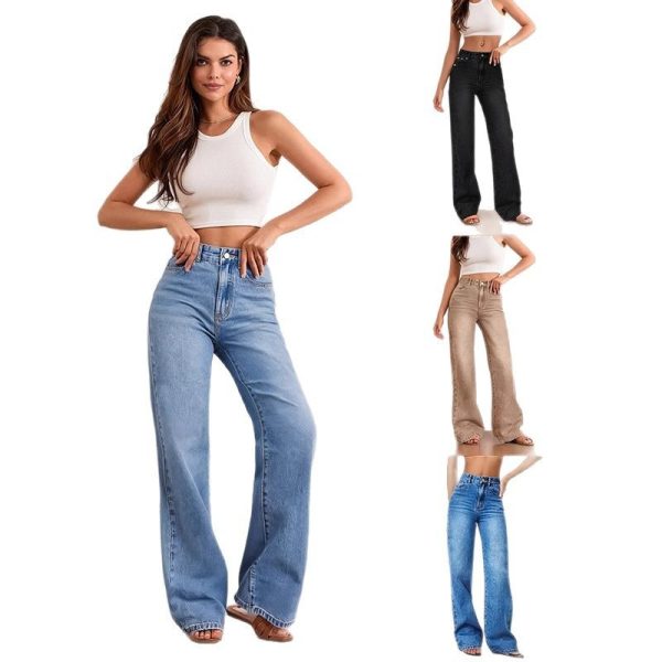 O1CN01WZGonx1DEmJg6A3r9_3301040185-0-cib Women's stretch straight leg pants