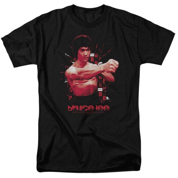 Chinese style Kung Fu heavyweight pure cotton Bruce Lee master, retro classic men's loose T-shirt for foreign trade