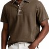 Men's Fashion Solid Color Retro Short Sleeve Polo Shirt