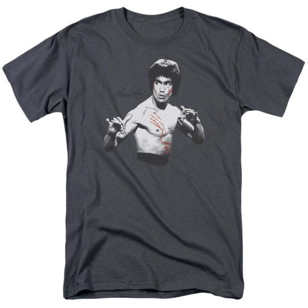 Chinese style Kung Fu heavyweight pure cotton Bruce Lee master, retro classic men's loose T-shirt for foreign trade