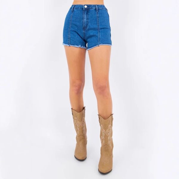 O1CN01gy2IUA1DEmJdSgkbD_3301040185-0-cib High Quality Sexy Women's Splicing Pentagram Cowboy Shorts Hot Pants New Style