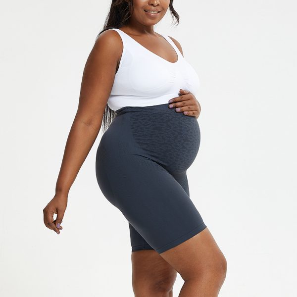 O1CN01lruih01Tj29oGAOHR_2209961442417-0-cib High waisted small flower pregnant women's flat corner shorts, tight printed belly support slim fit bottom five quarter pants