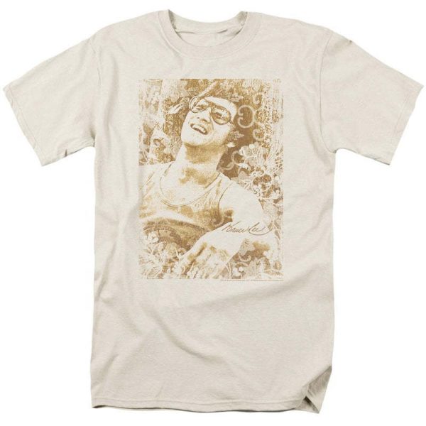 Chinese style Kung Fu heavyweight pure cotton Bruce Lee master, retro classic men's loose T-shirt for foreign trade