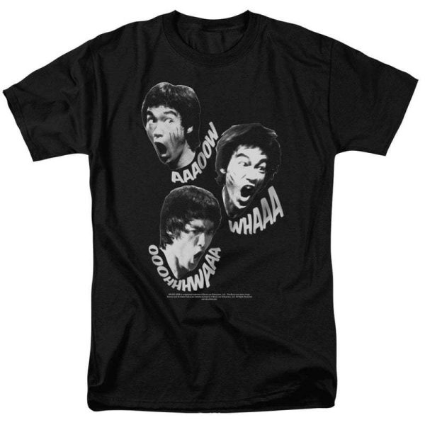 Chinese style Kung Fu heavyweight pure cotton Bruce Lee master, retro classic men's loose T-shirt for foreign trade