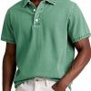Men's Fashion Solid Color Retro Short Sleeve Polo Shirt