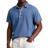 Men's Fashion Solid Color Retro Short Sleeve Polo Shirt