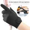 Five-finger Thick Lace-up Hair Gloves Heat Insulation