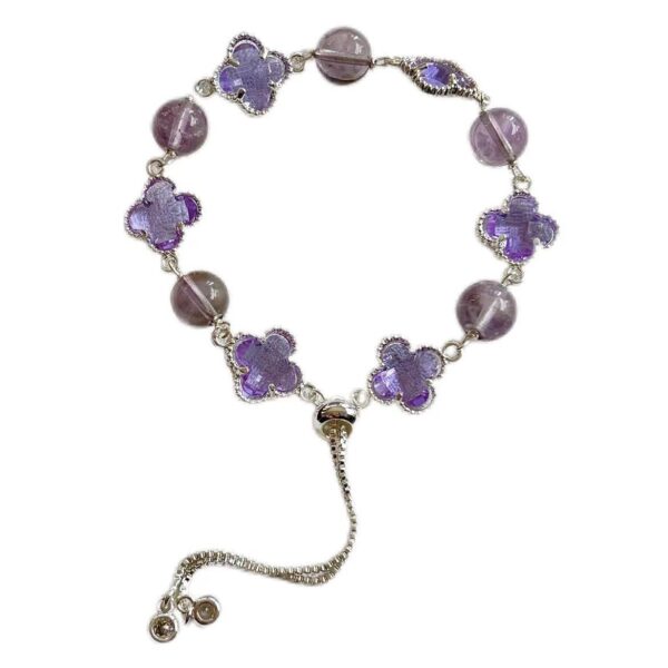 Dreamy Series Original Natural Gemstone Four-Leaf Clover Bracelet - Handcrafted Premium Jewelry